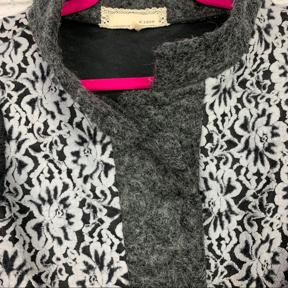 AReve Boho Mixed Media Open Front Cardigan Sweater - Picture 3 of 10